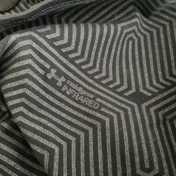 Under Armour ColdGear Womens Shirt Long Sleeve Mock Neck Sz LG Embroidered Logo - Picture 5 of 9